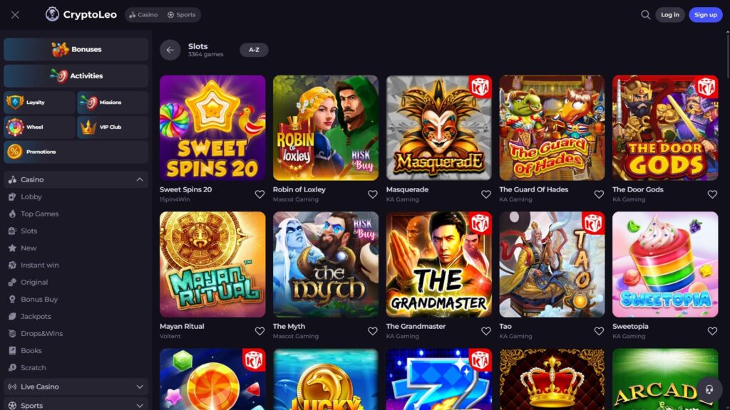Cryptoleo casino slots
