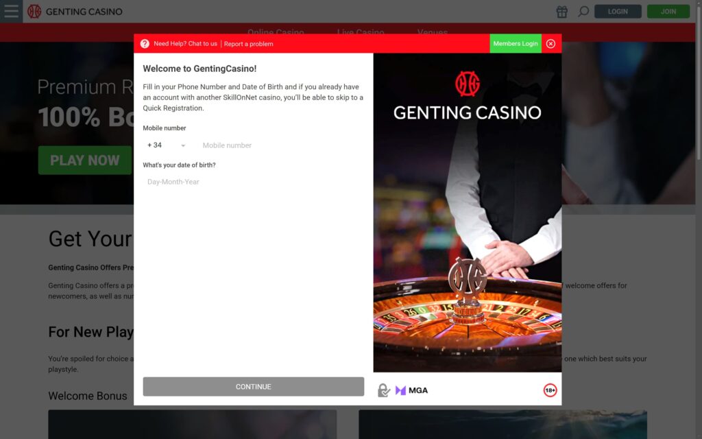 Genting casino registration