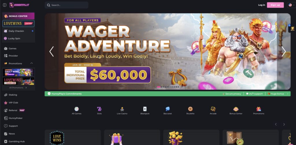 HunnyPlay casino review