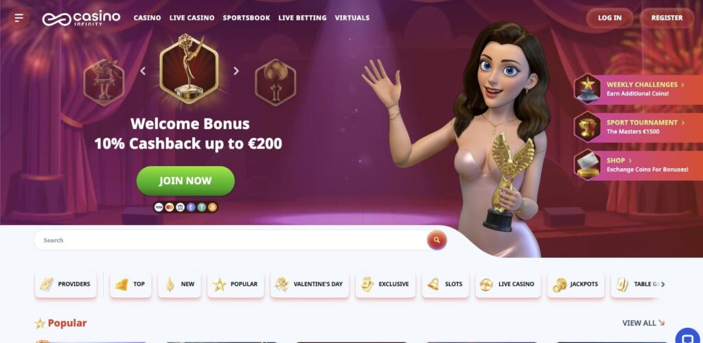 Infinity casino review