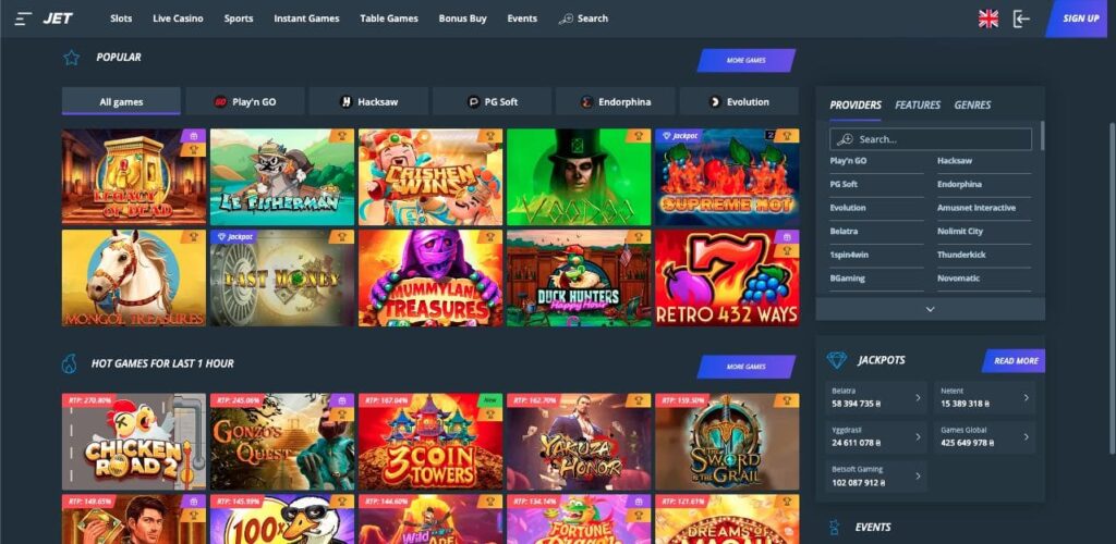 Jet casino slots