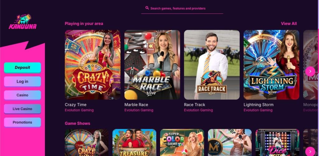 Kanuuna casino slots