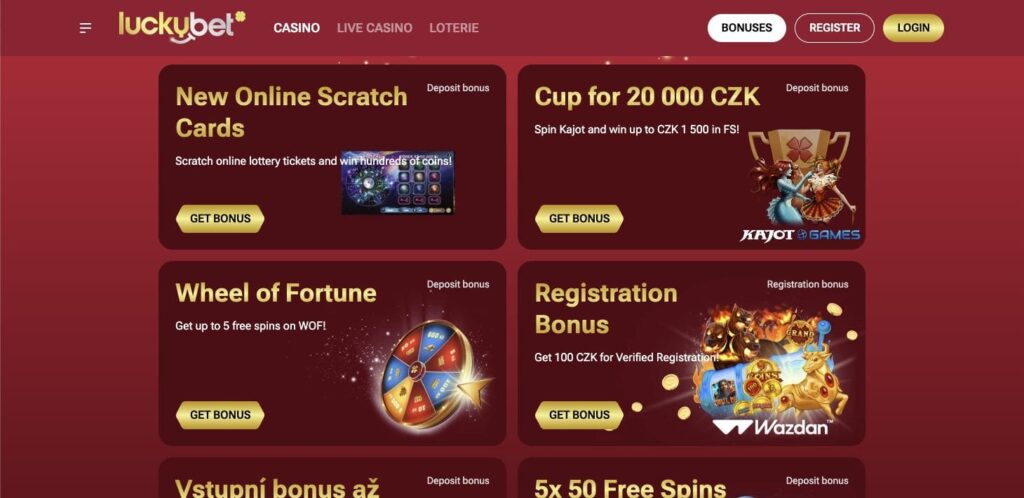 LuckyBet casino bonuses