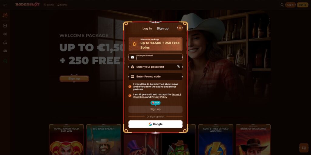 Rodeoslot Casino Registration
