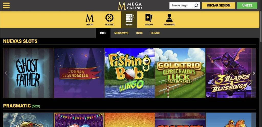 Mega casino slots