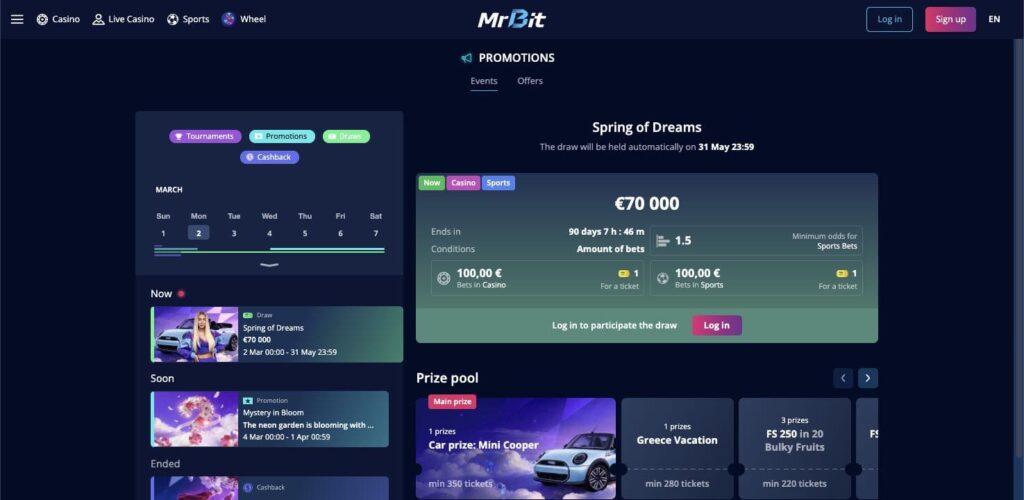 Mrbit casino bonuses