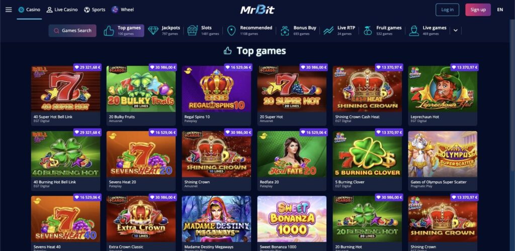 Mrbit casino slots