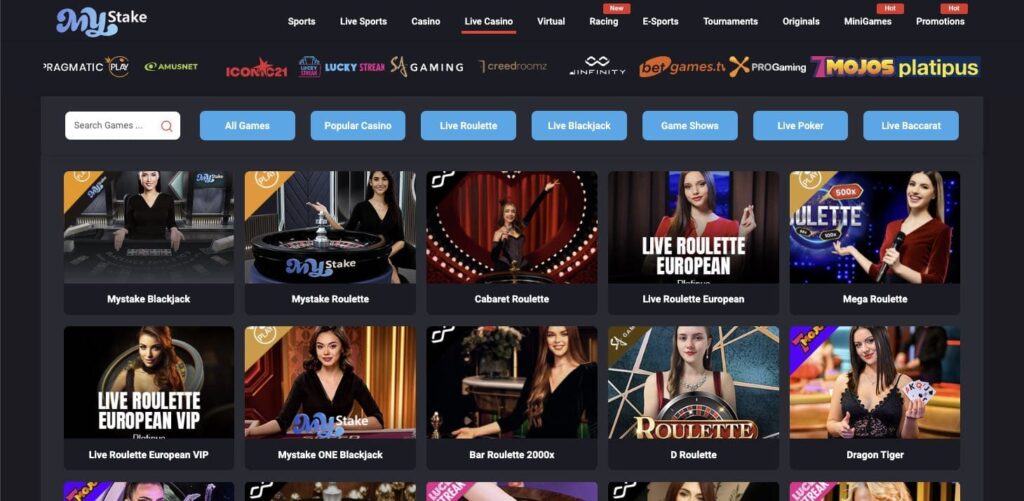 Live dealer casino