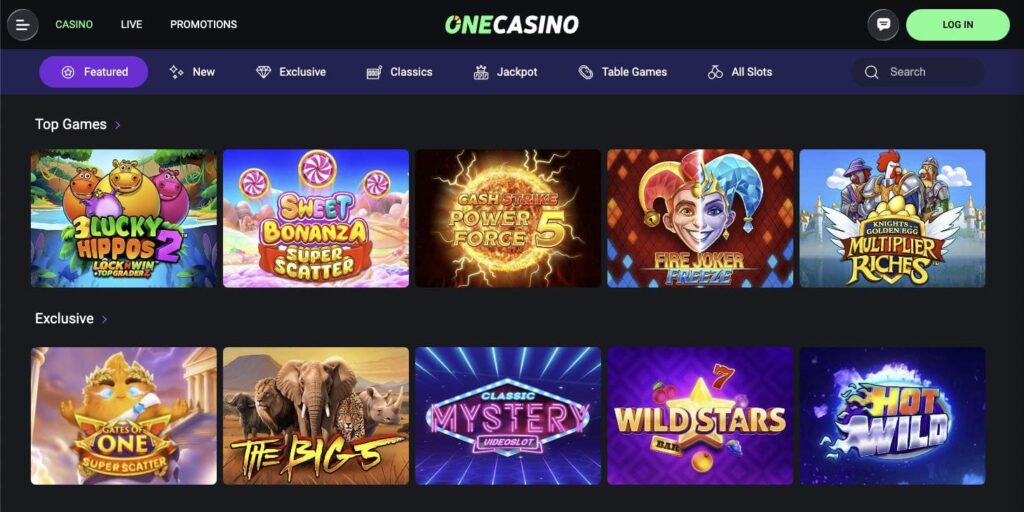 One casino slots